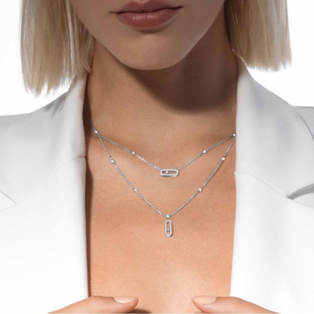 Messika necklace. Silver